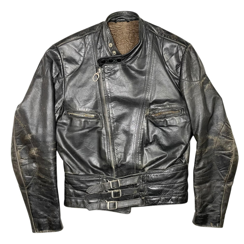 1970s Harro Biker Leather Jacket - Small