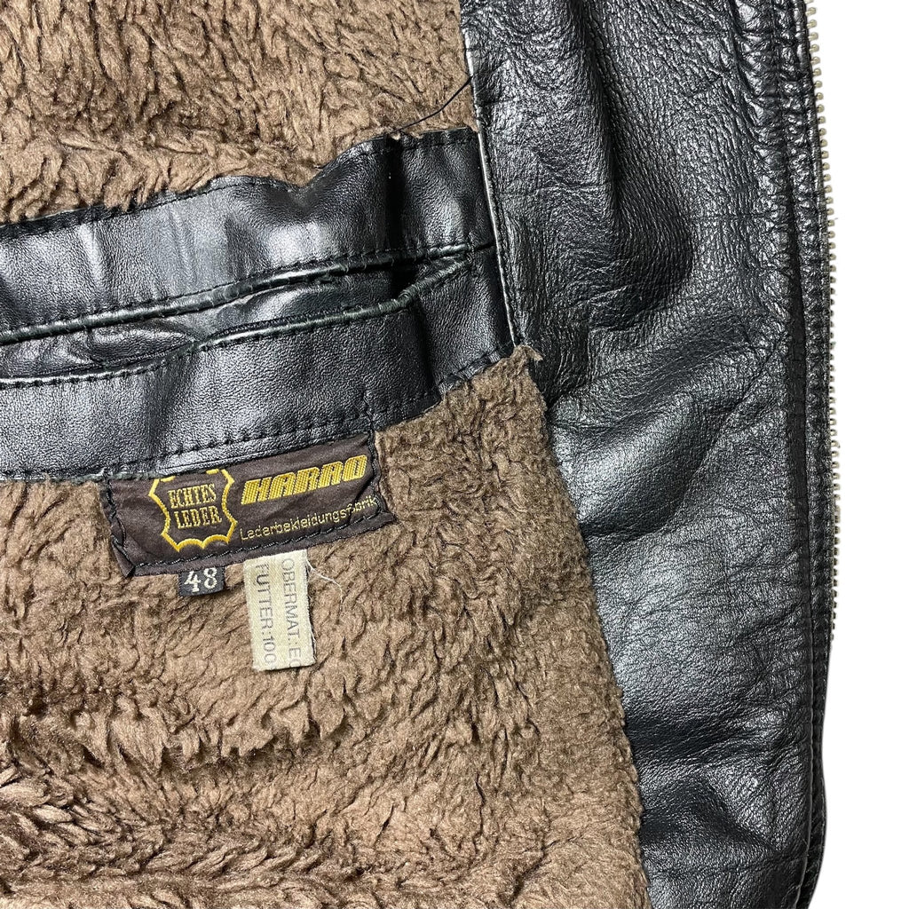 1970s Harro Biker Leather Jacket - Small
