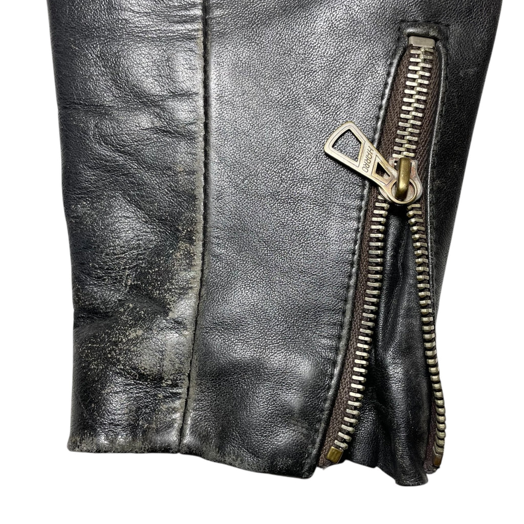 1970s Harro Biker Leather Jacket - Small