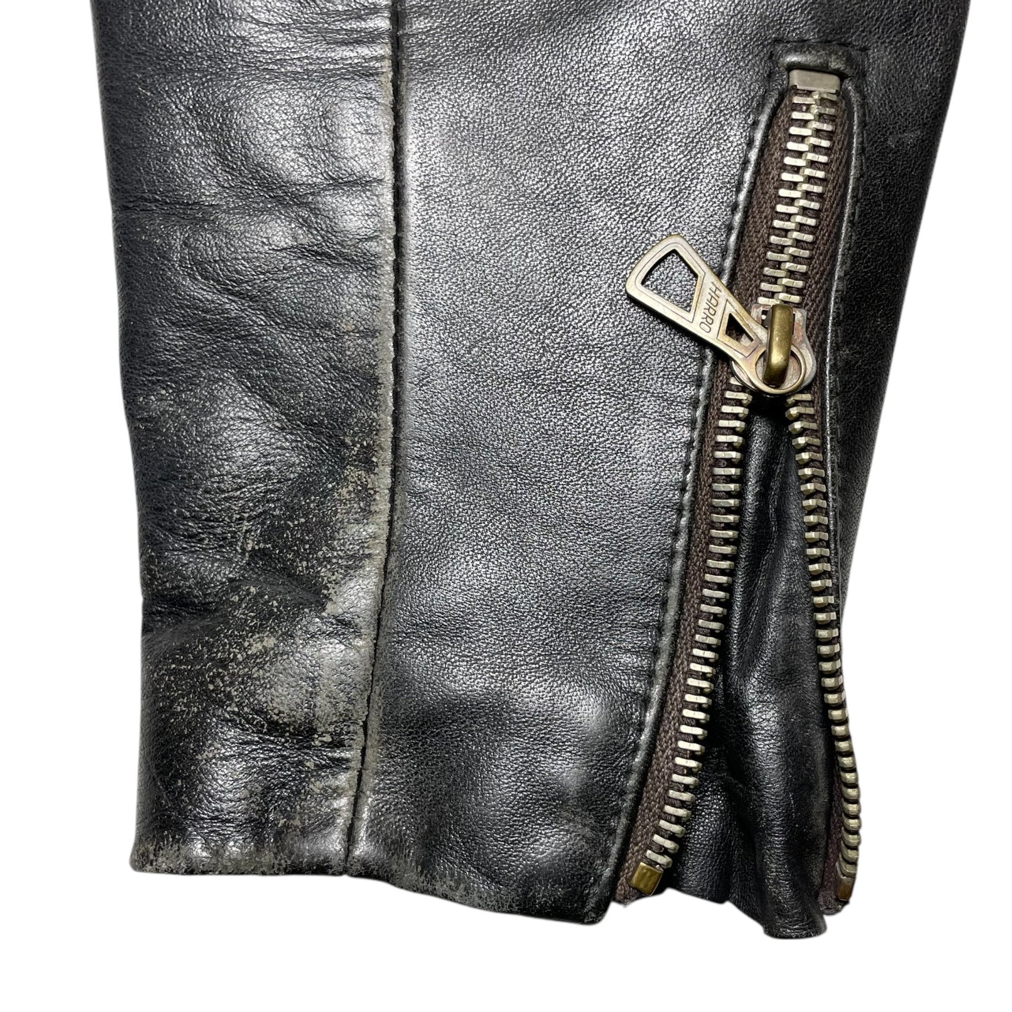 1970s Harro Biker Leather Jacket - Small
