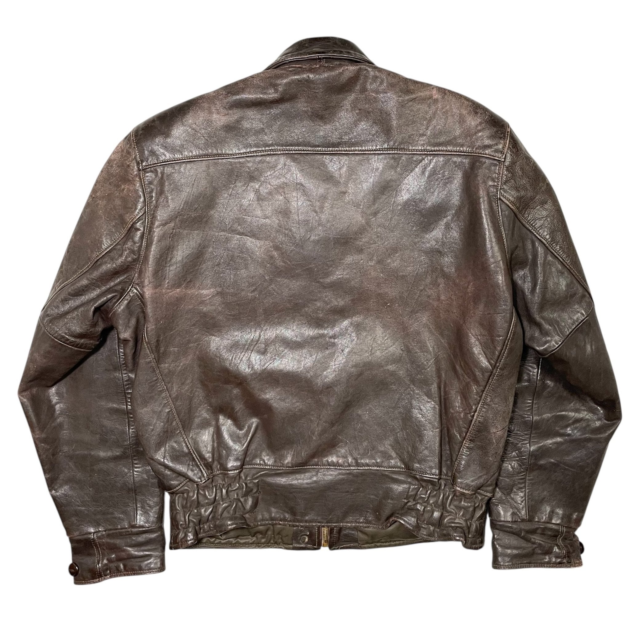 1930s British Leather Jacket - Small