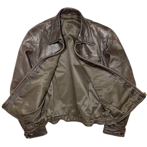 1930s British Leather Jacket - Small
