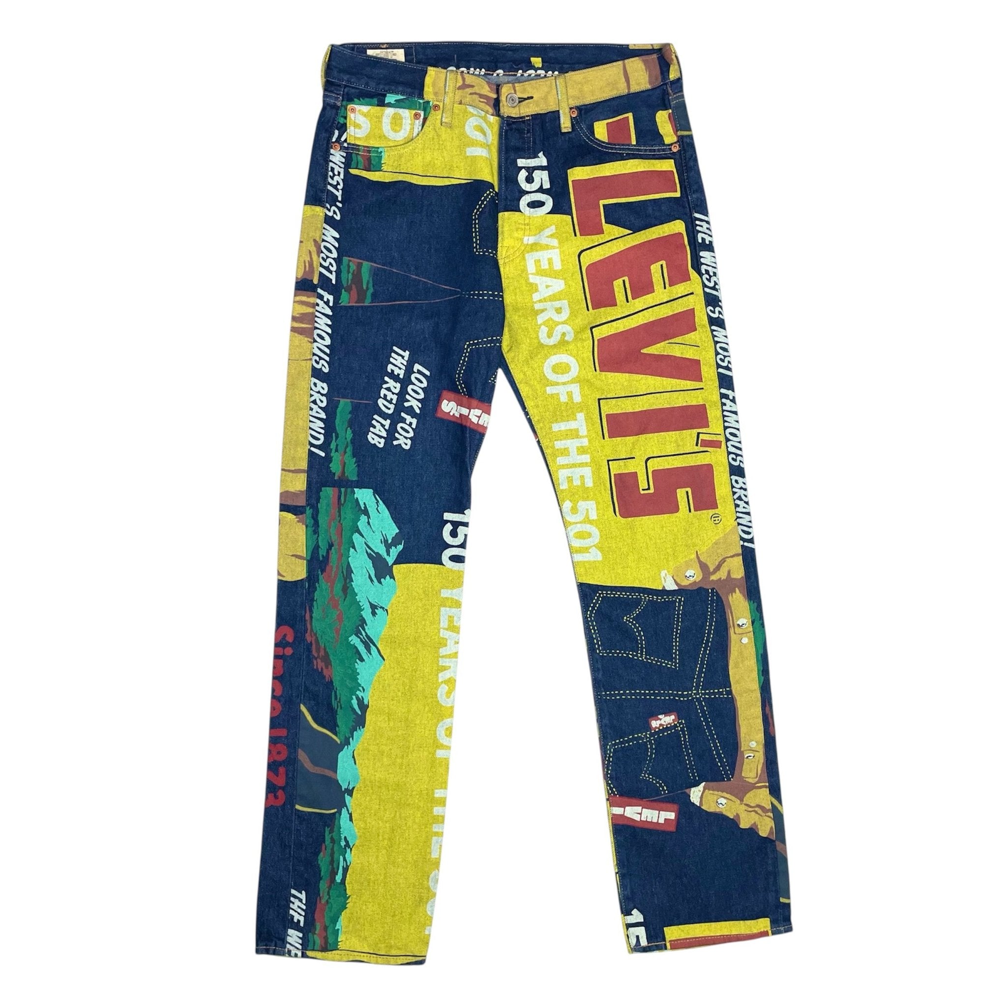 2020s Levi's 501 Banner 150th Anniversery Denim - 34x34