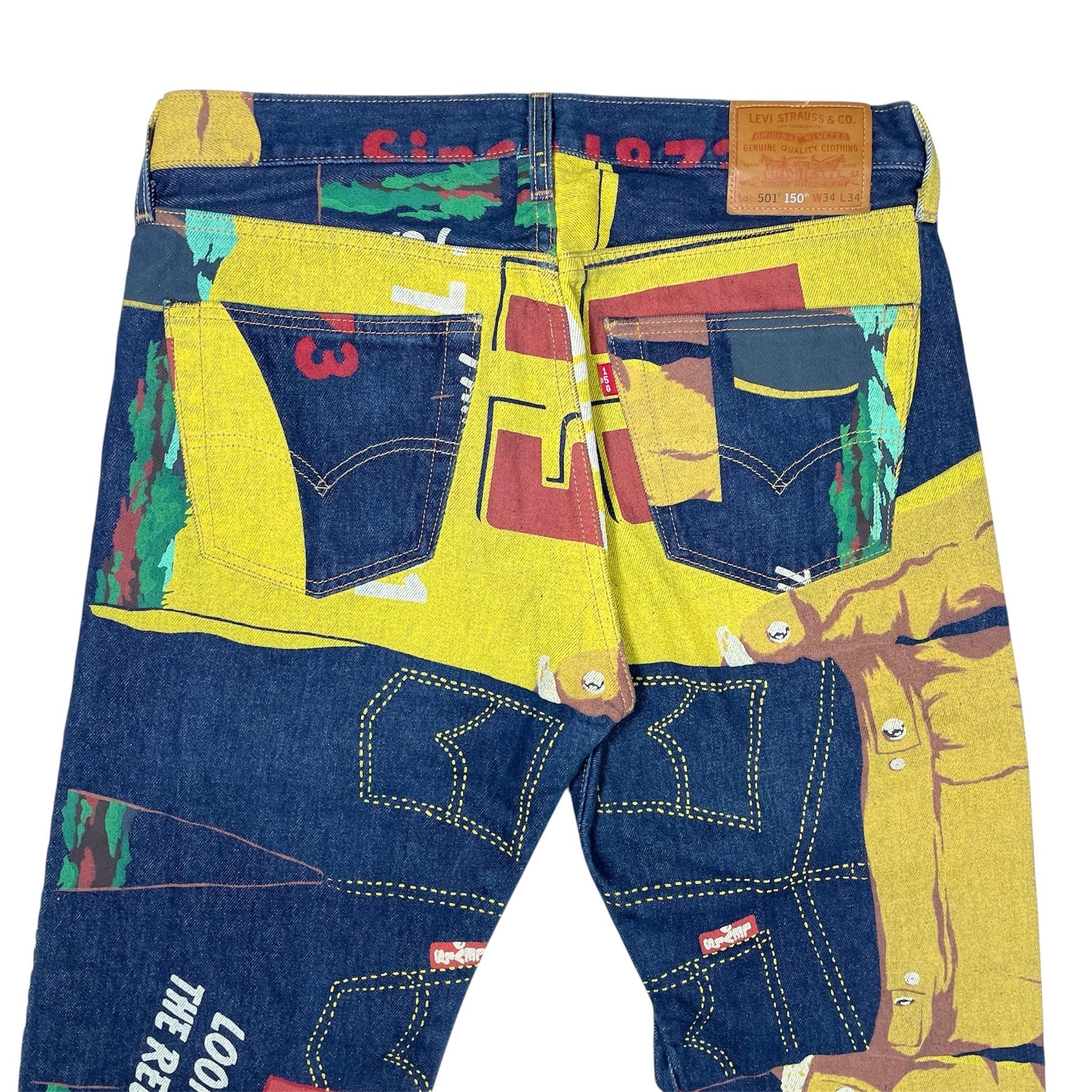 2020s Levi's 501 Banner 150th Anniversery Denim - 34x34