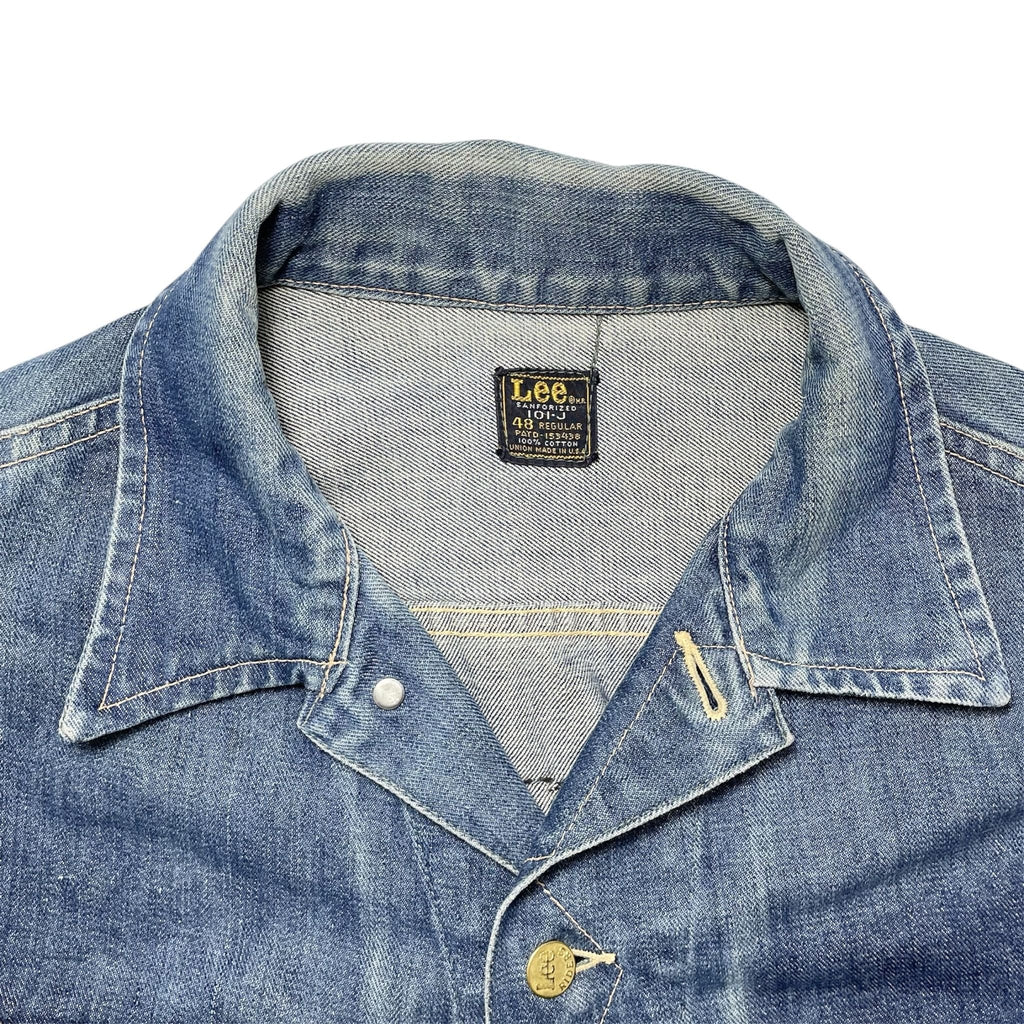 1960s Lee Rider 101-J Denim Vest - L/XL