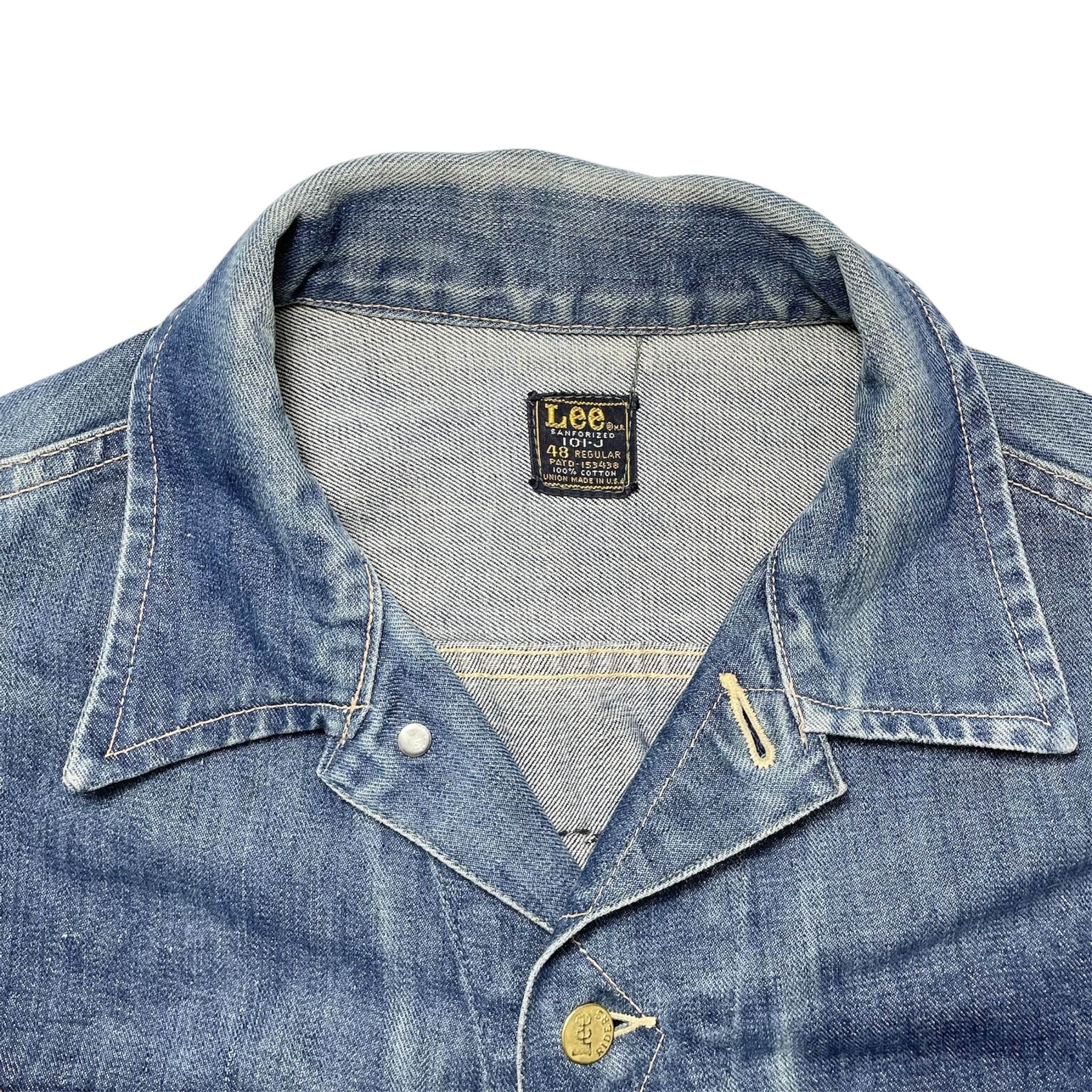 1960s Lee Rider 101-J Denim Vest - L/XL