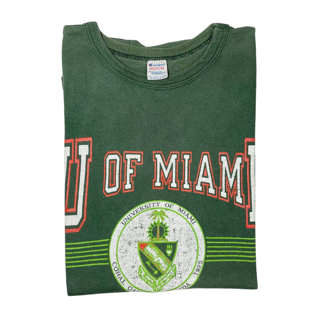 1980s Miami Hurricanes Champion Tee - S/M