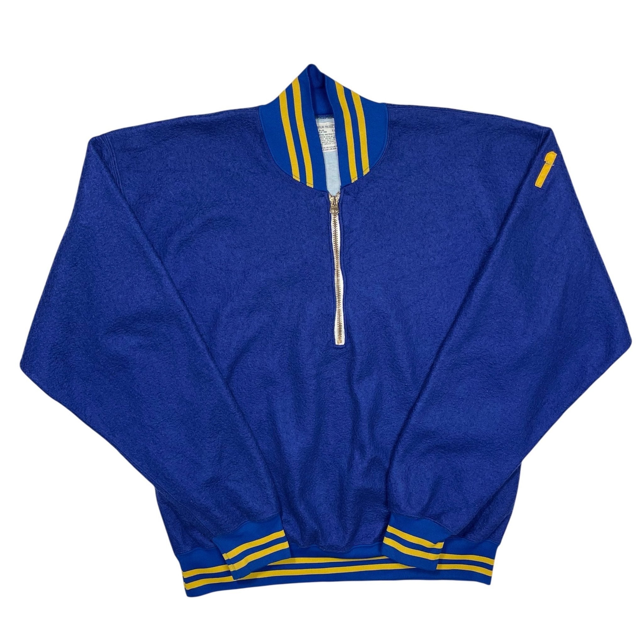 1950s Champion Half-zip Fleece Sweater - XL
