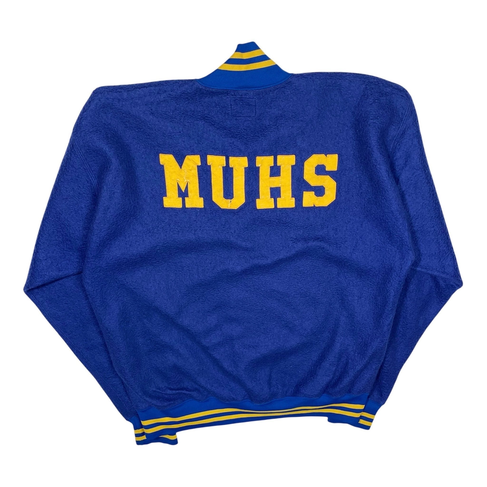 1950s Champion Half-zip Fleece Sweater - XL