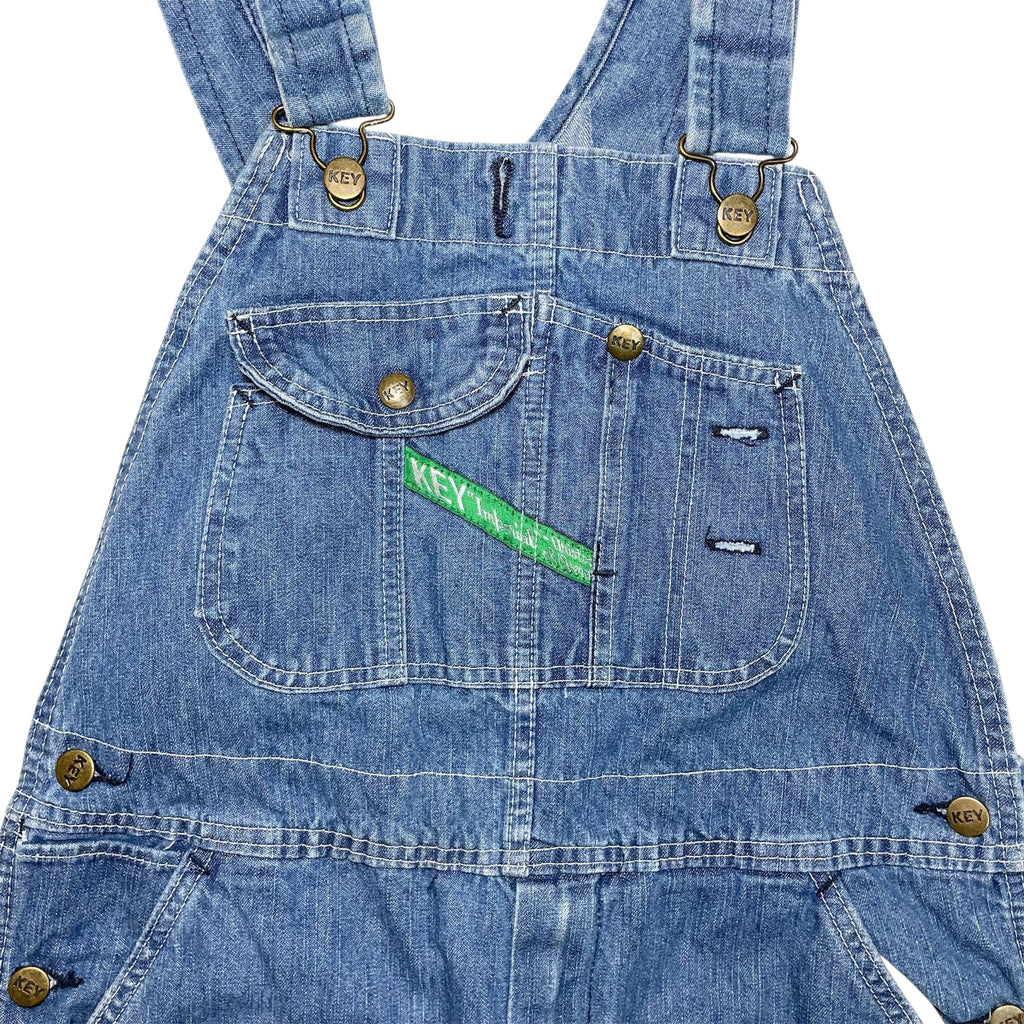 1980s Key Denim Dungarees - Large