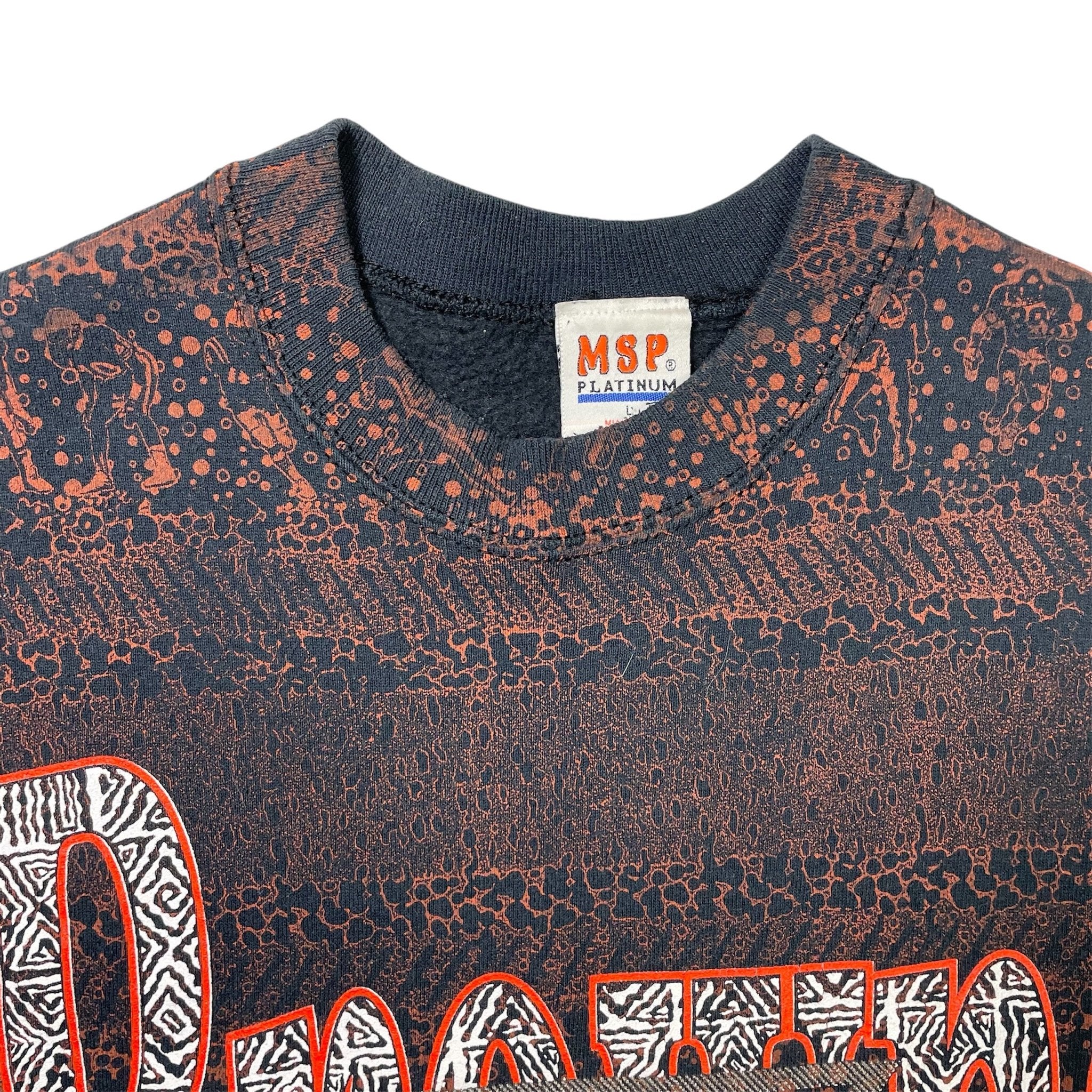 1990s Cleveland Browns Full Print Sweatshirt - Large