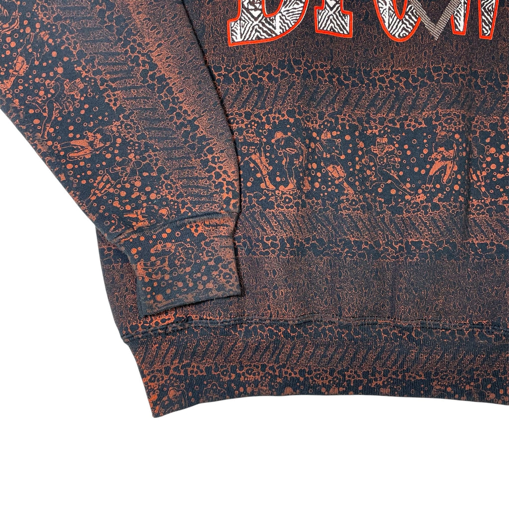 1990s Cleveland Browns Full Print Sweatshirt - Large