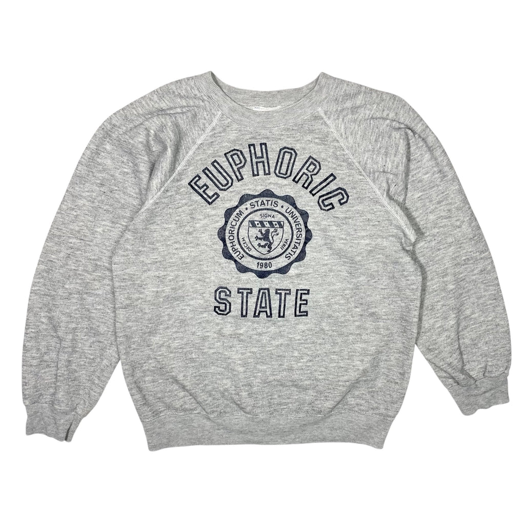 1980s Euphoric State Parody College Sweatshirt - Small