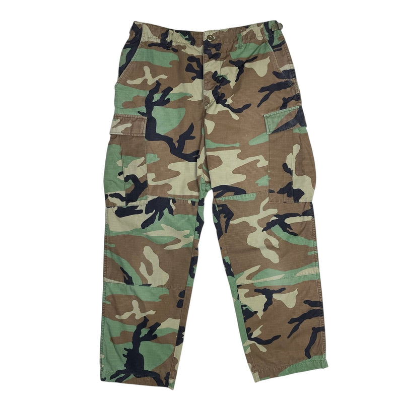 1980s US Army Camo Cargo Pants - 32x29