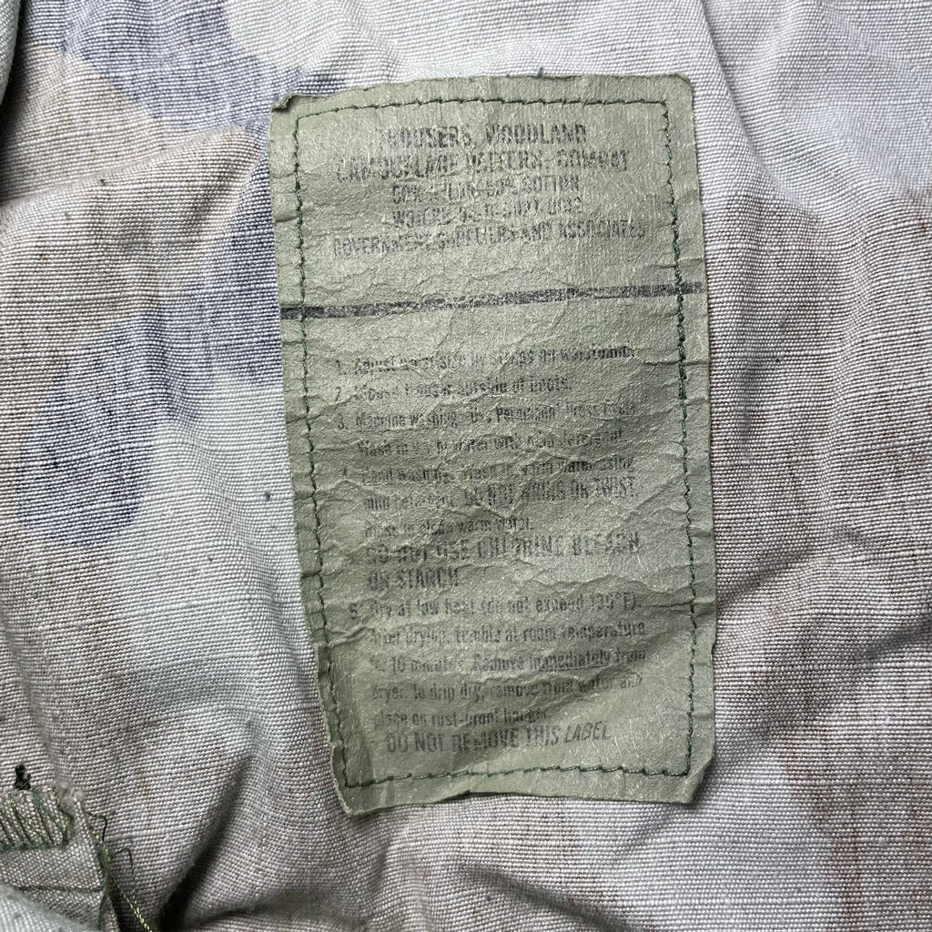 1980s US Army Camo Cargo Pants - 32x29