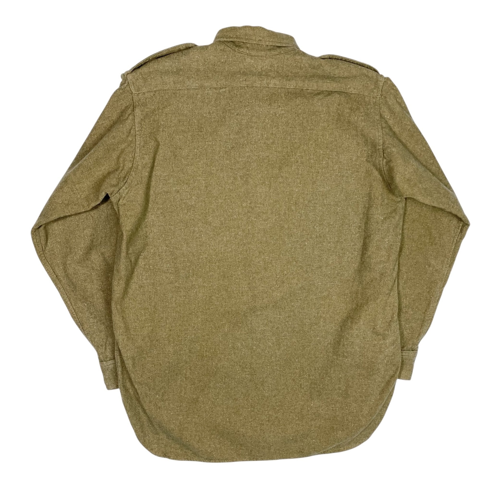1940s Army Popover Wool Shirt - S/M