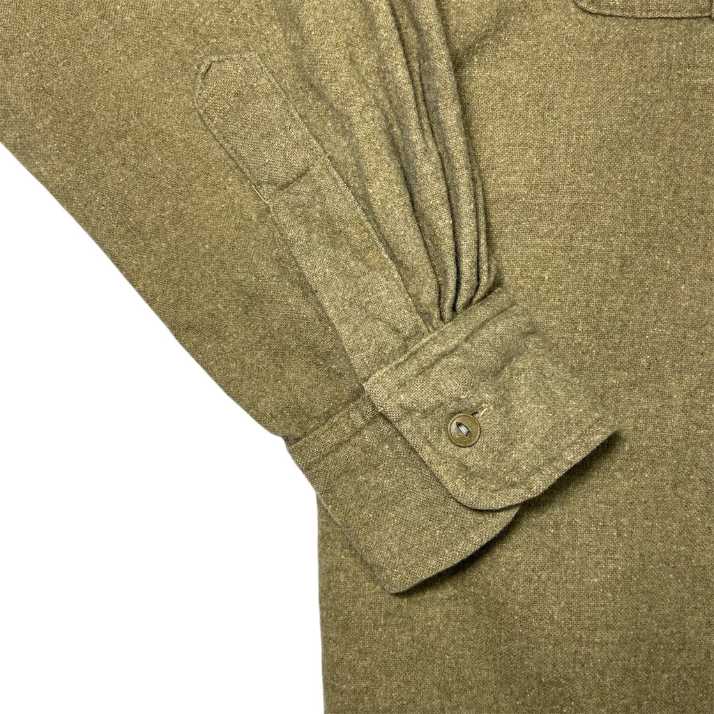 1940s Army Popover Wool Shirt - S/M
