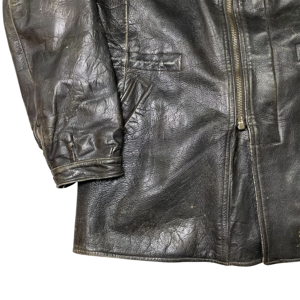1960s Swedish Air Force T/50 Leather Jacket - Medium