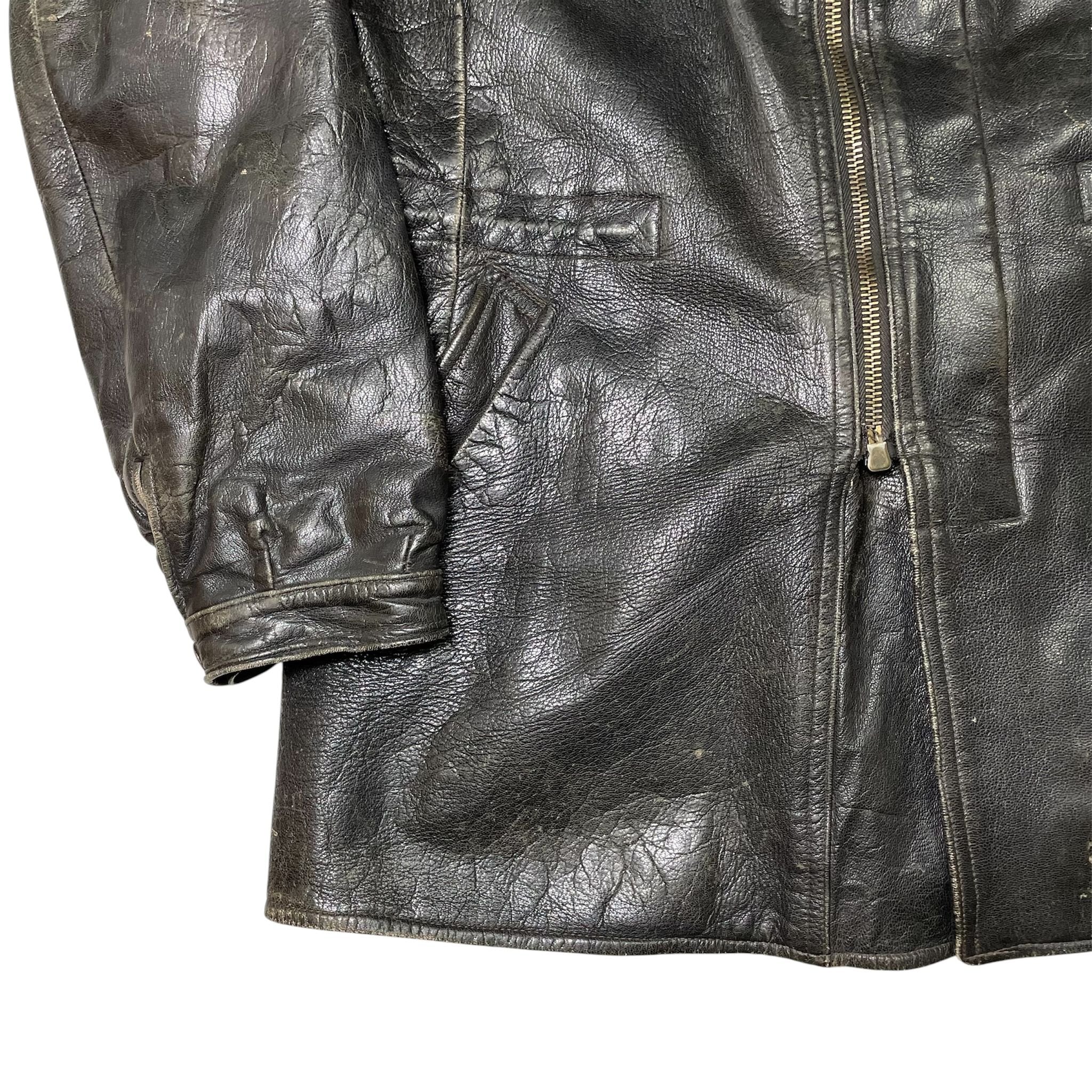 1960s Swedish Air Force T/50 Leather Jacket - Medium