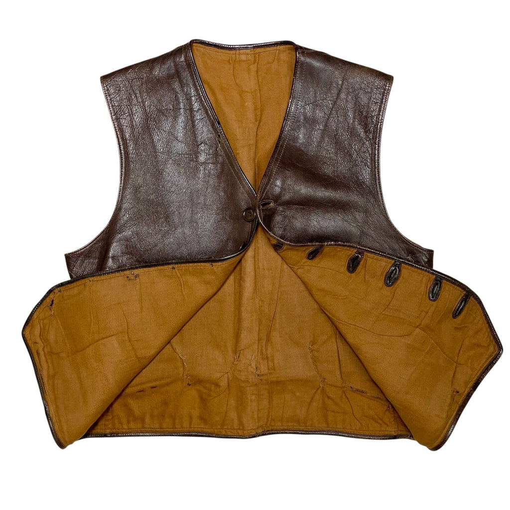 1950s Swedish Goatskin Work Vest - Medium