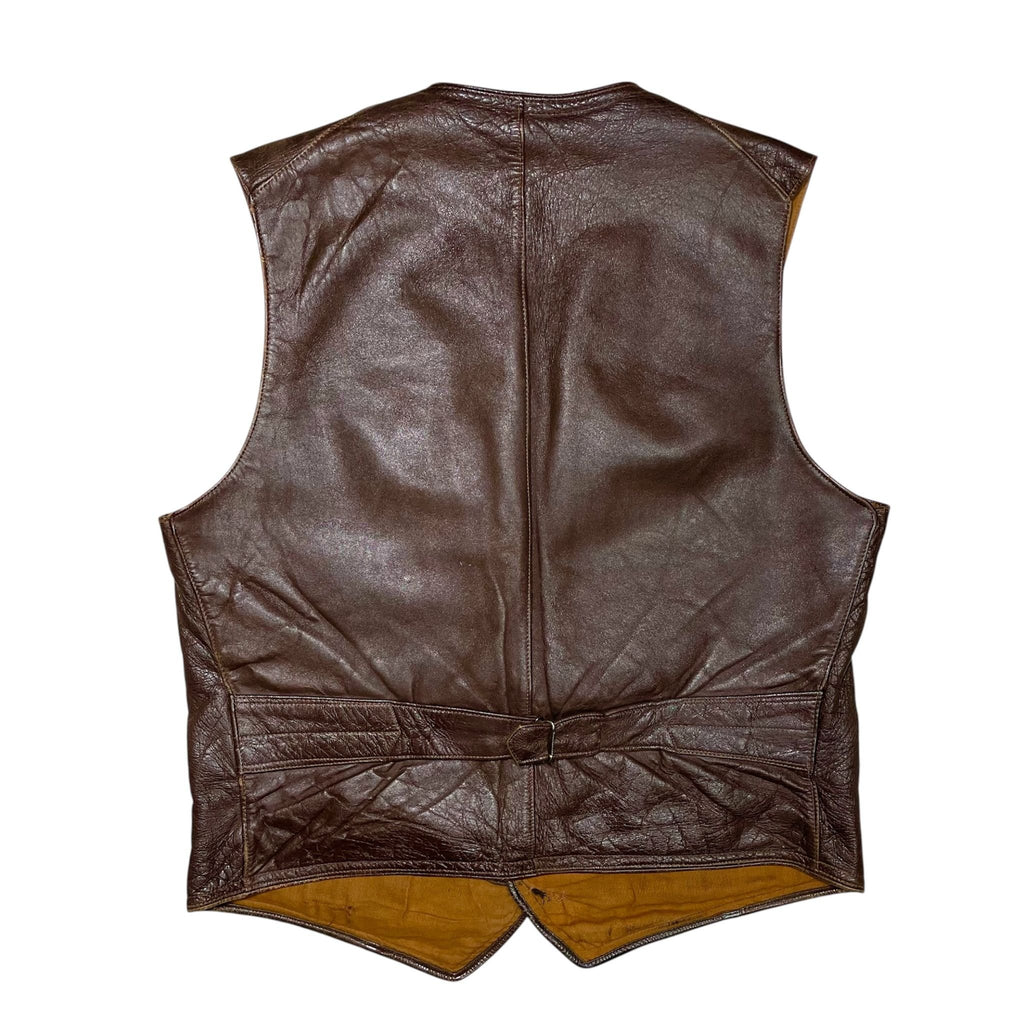 1950s Swedish Goatskin Work Vest - Medium
