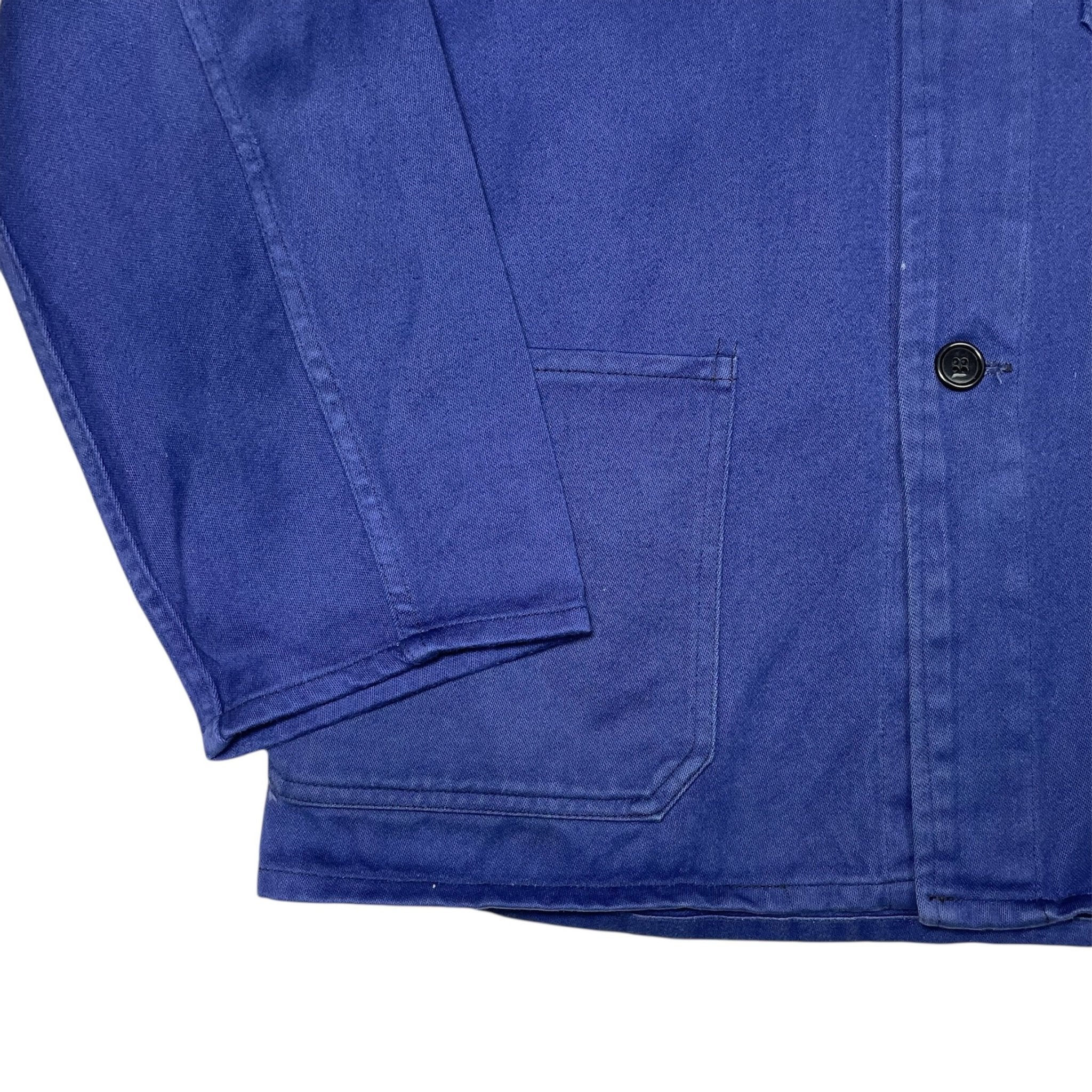 1960s Blue Moleskin Work Jacket by Gevaco - Medium