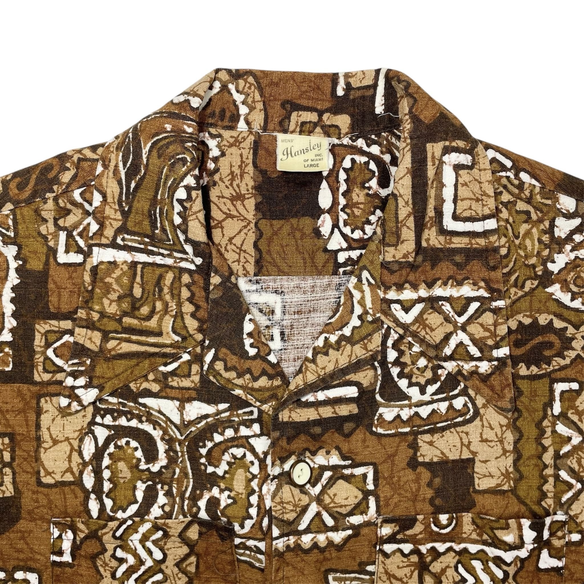 1950s Tribal Hawaiian Shirt - M/L