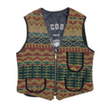 1980s Lee Cooper Blanket Vest - Medium