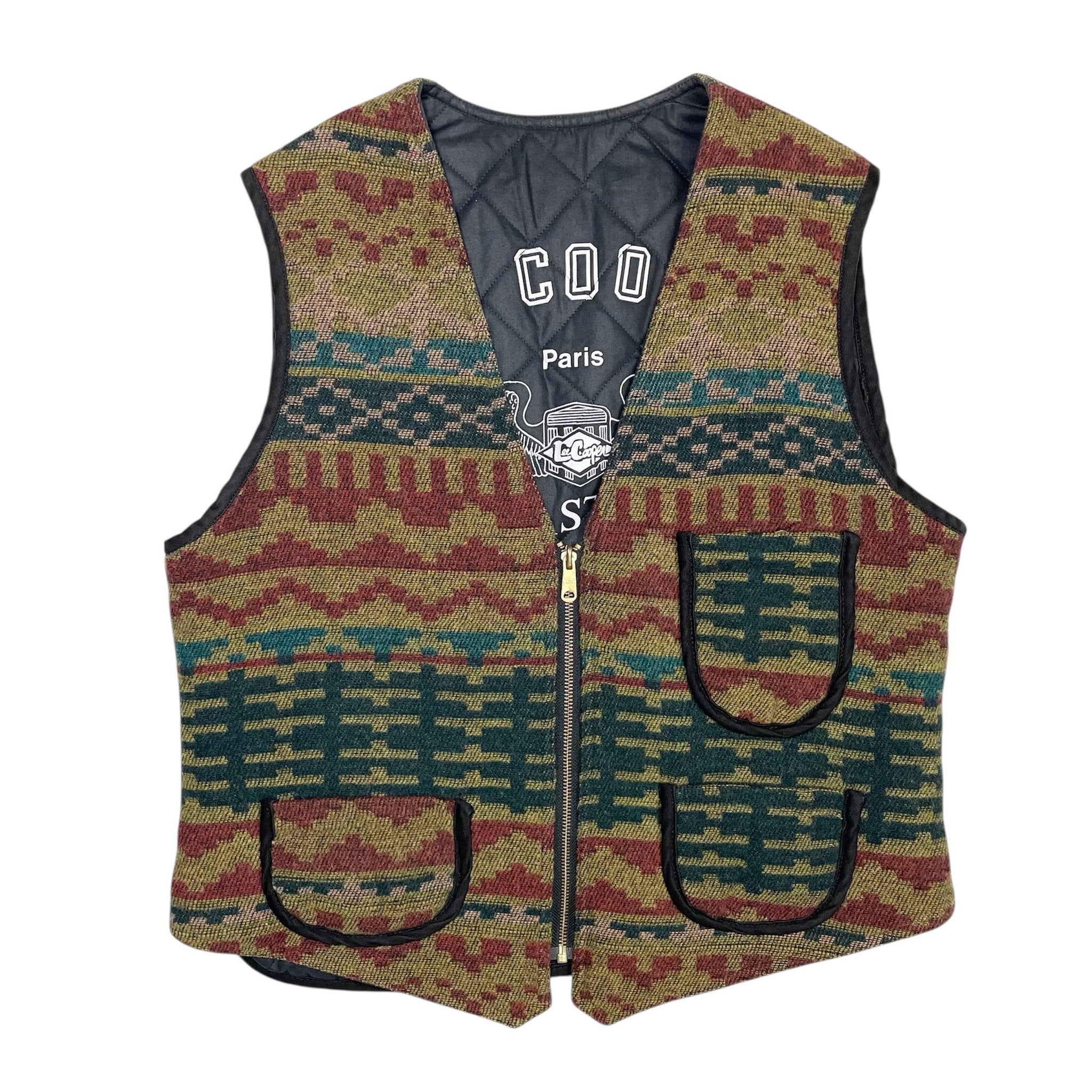 1980s Lee Cooper Blanket Vest - Medium