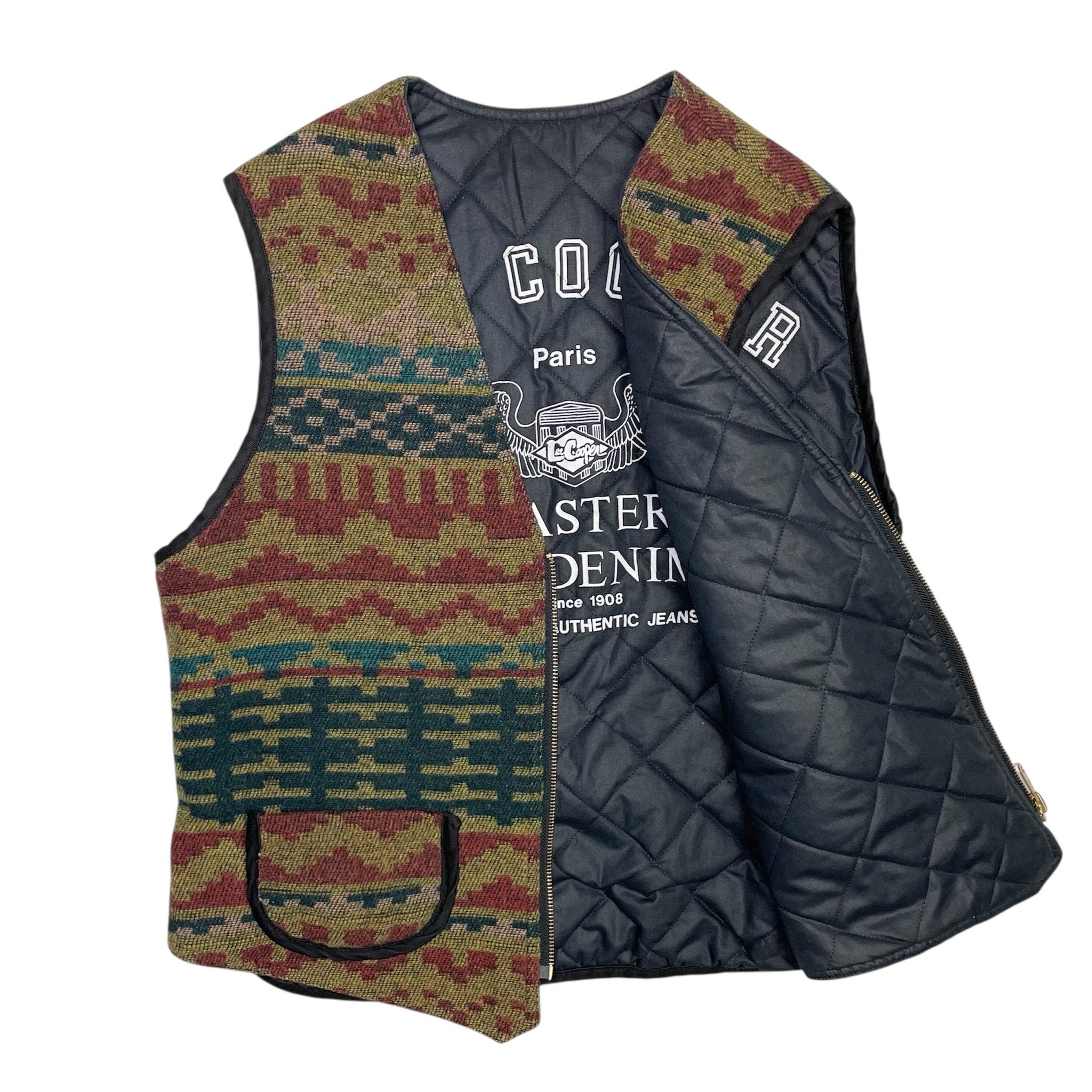 1980s Lee Cooper Blanket Vest - Medium