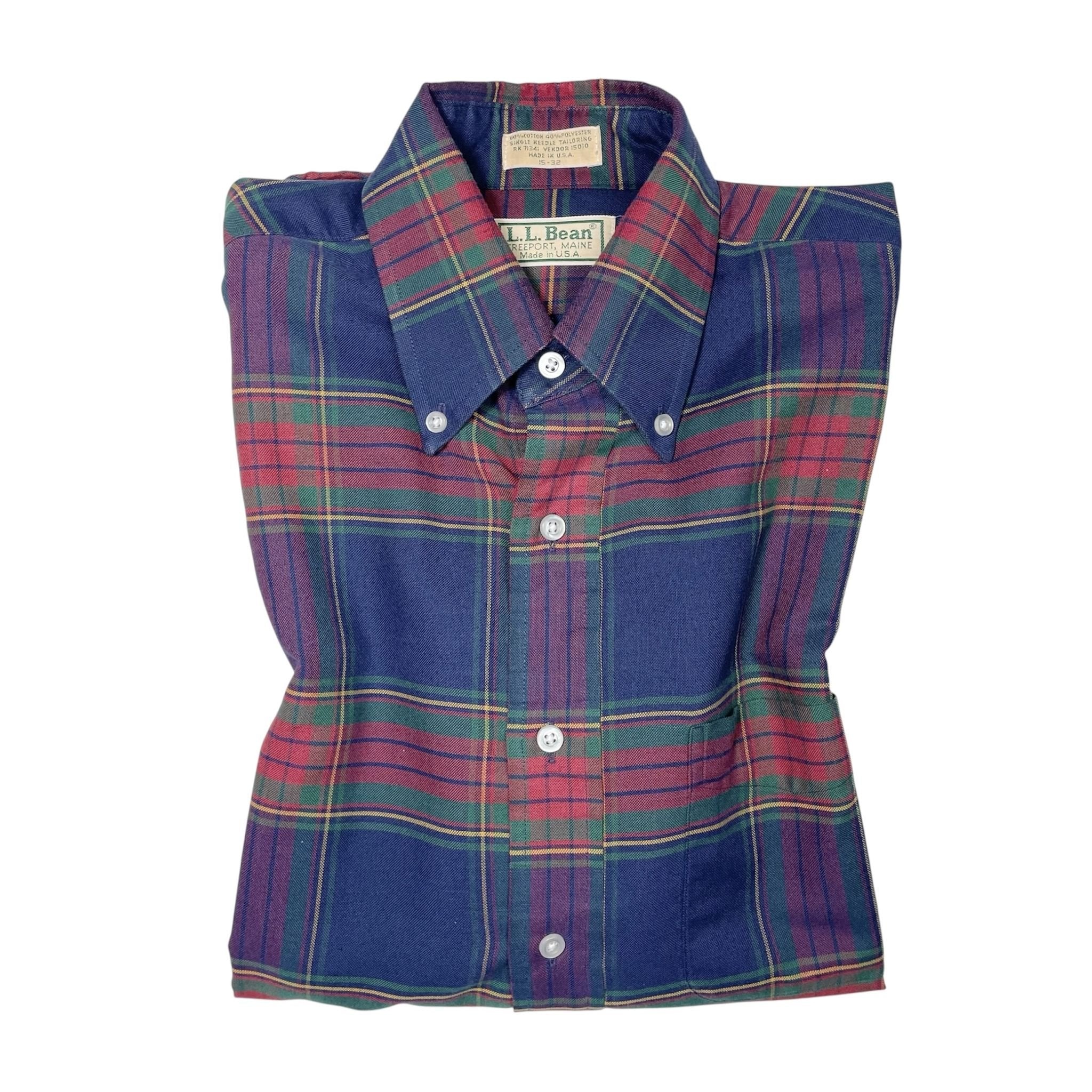 1980s LL.Bean Check Shirt - Medium