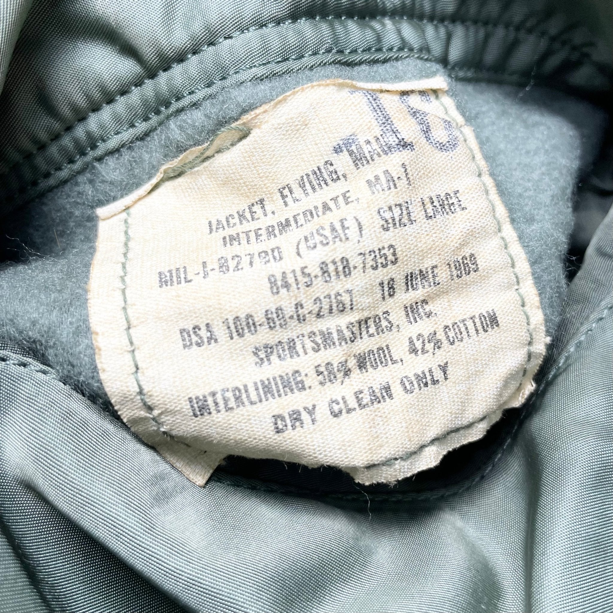 1960s USAF MA-1 Flight Jacket - M/L