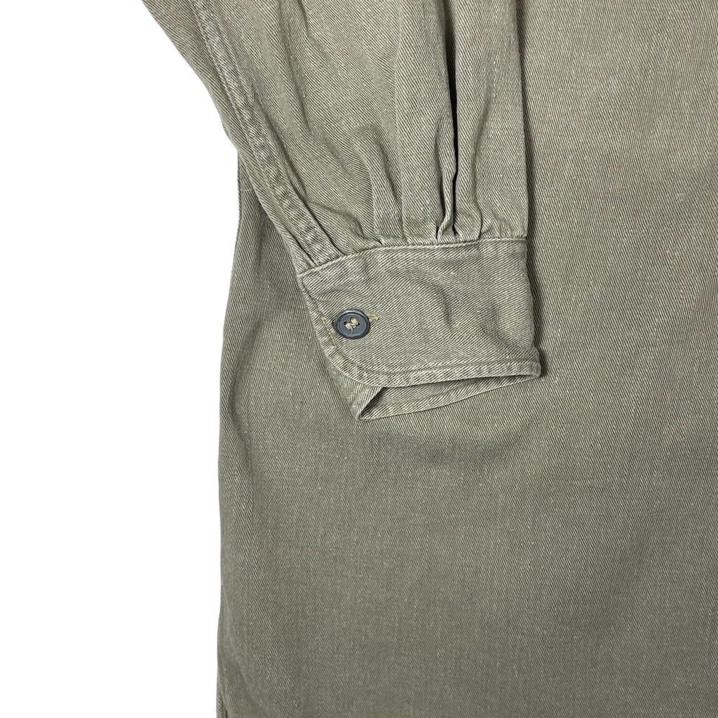1930s Swedish Army Twill Shirt - Medium