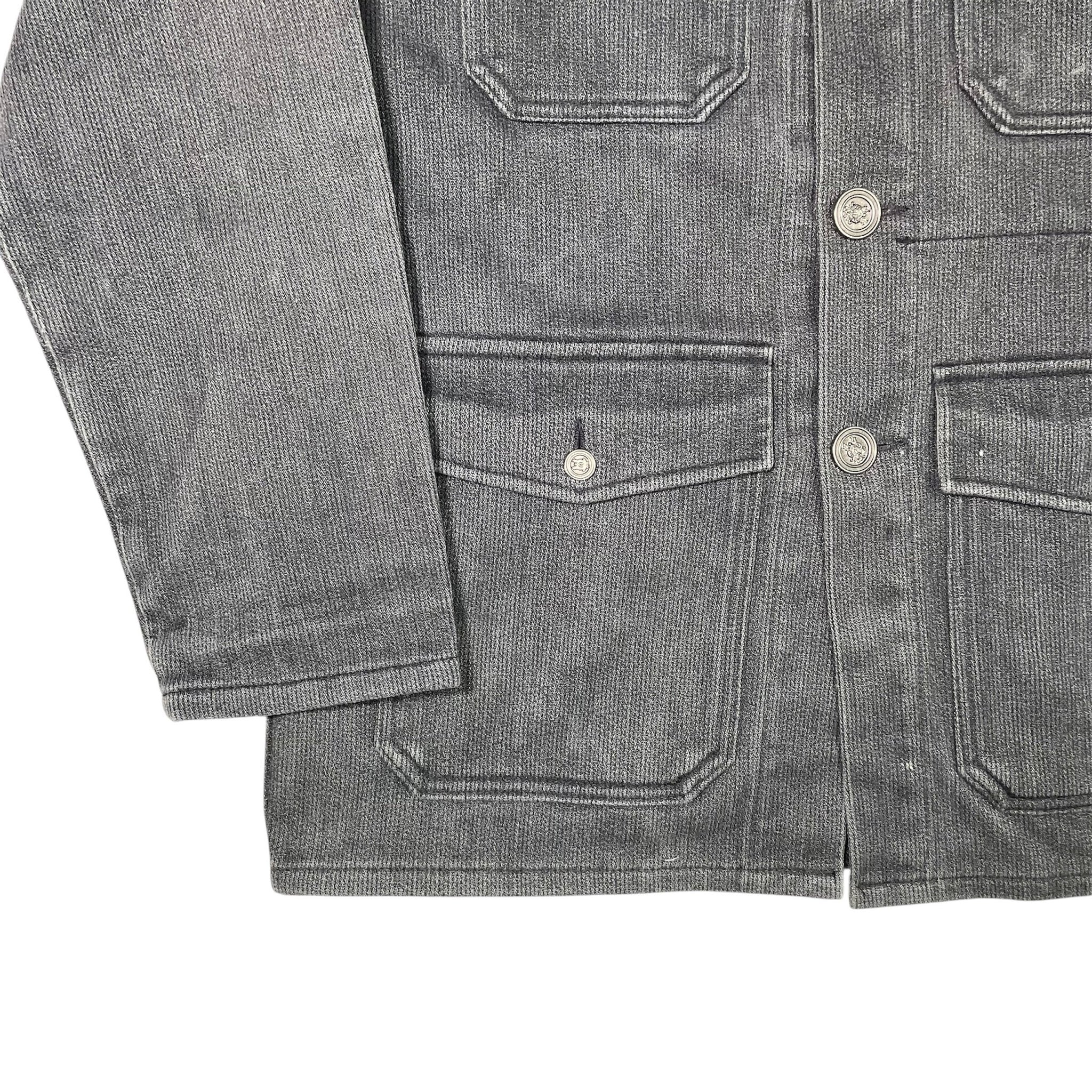 1960s French Salt & Pepper Hunting Jacket - Medium