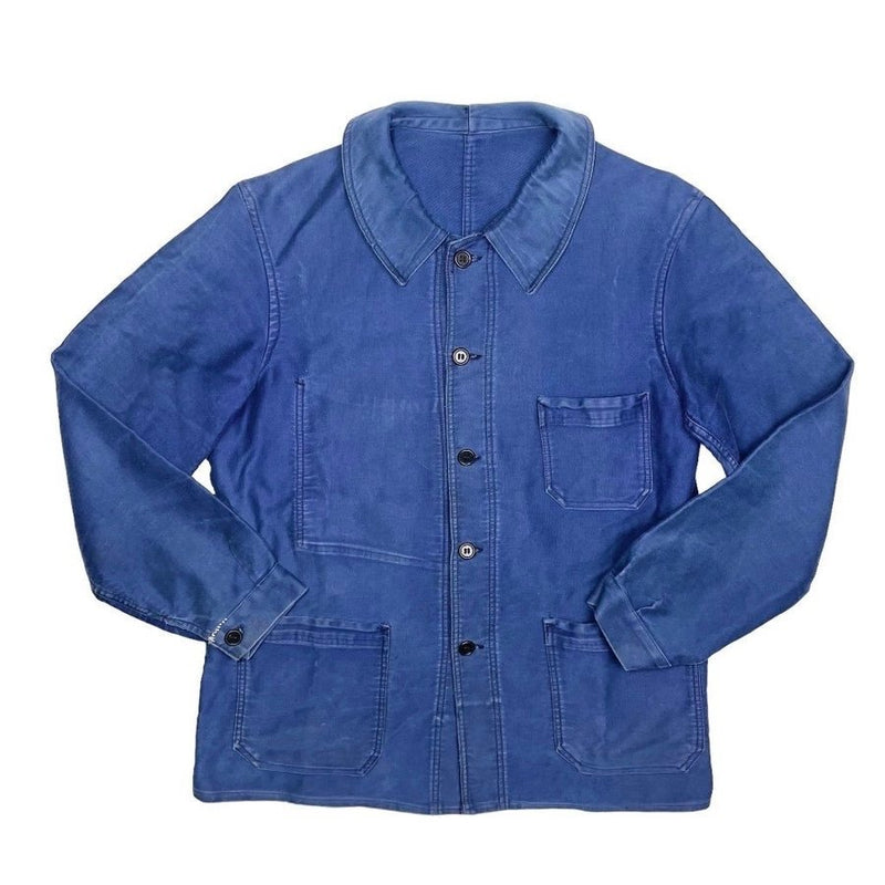 1940s French Moleskin Work Jacket - Medium