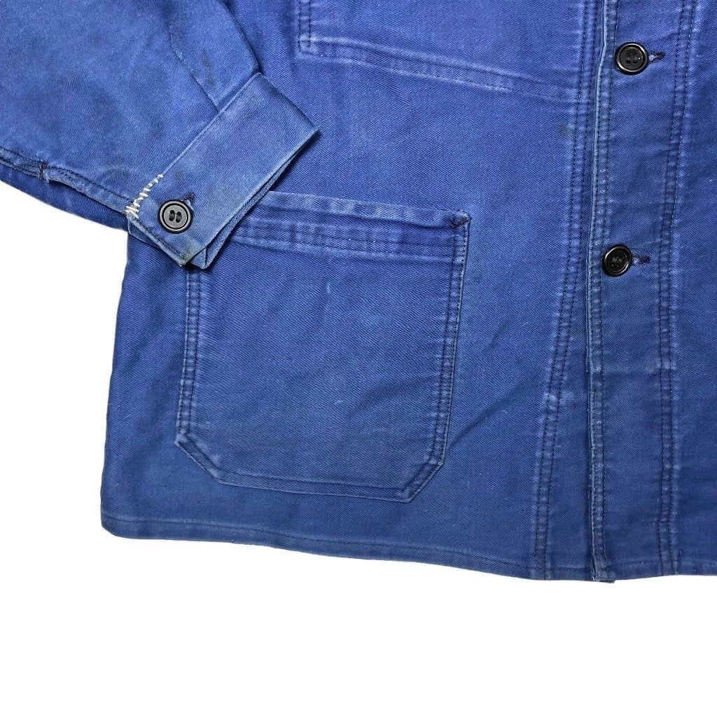 1940s French Moleskin Work Jacket - Medium