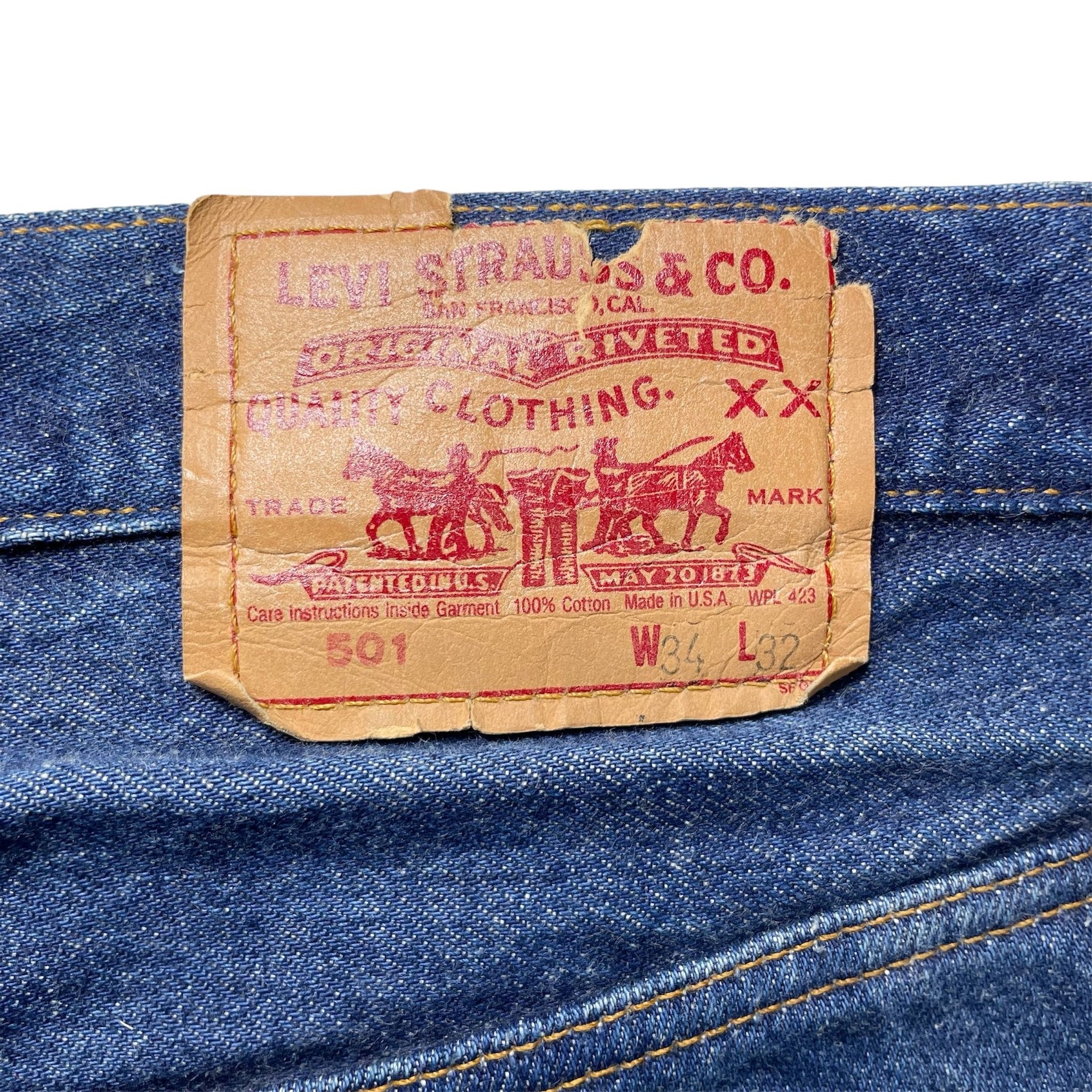 1990s Levi's 501 USA Denim - 34x32