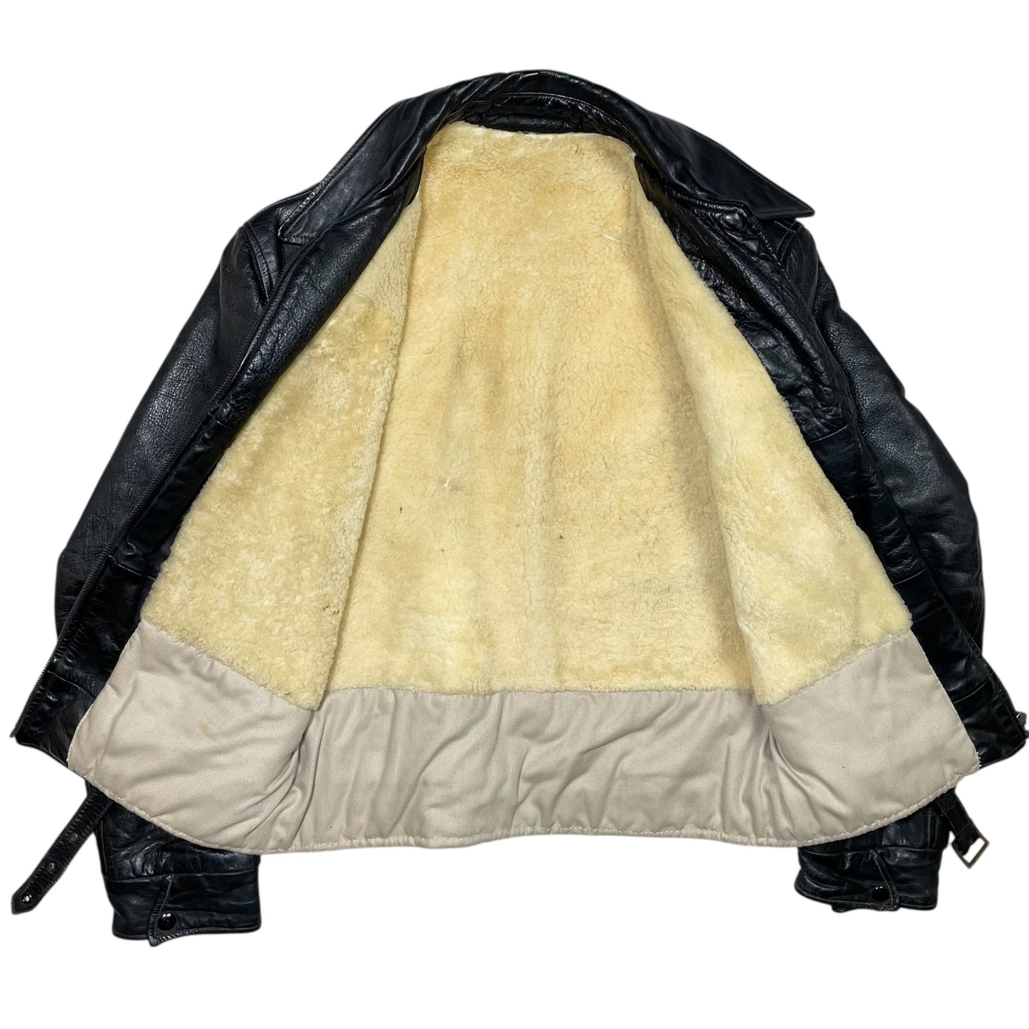 1940s British Shearling Leather Jacket - S/M
