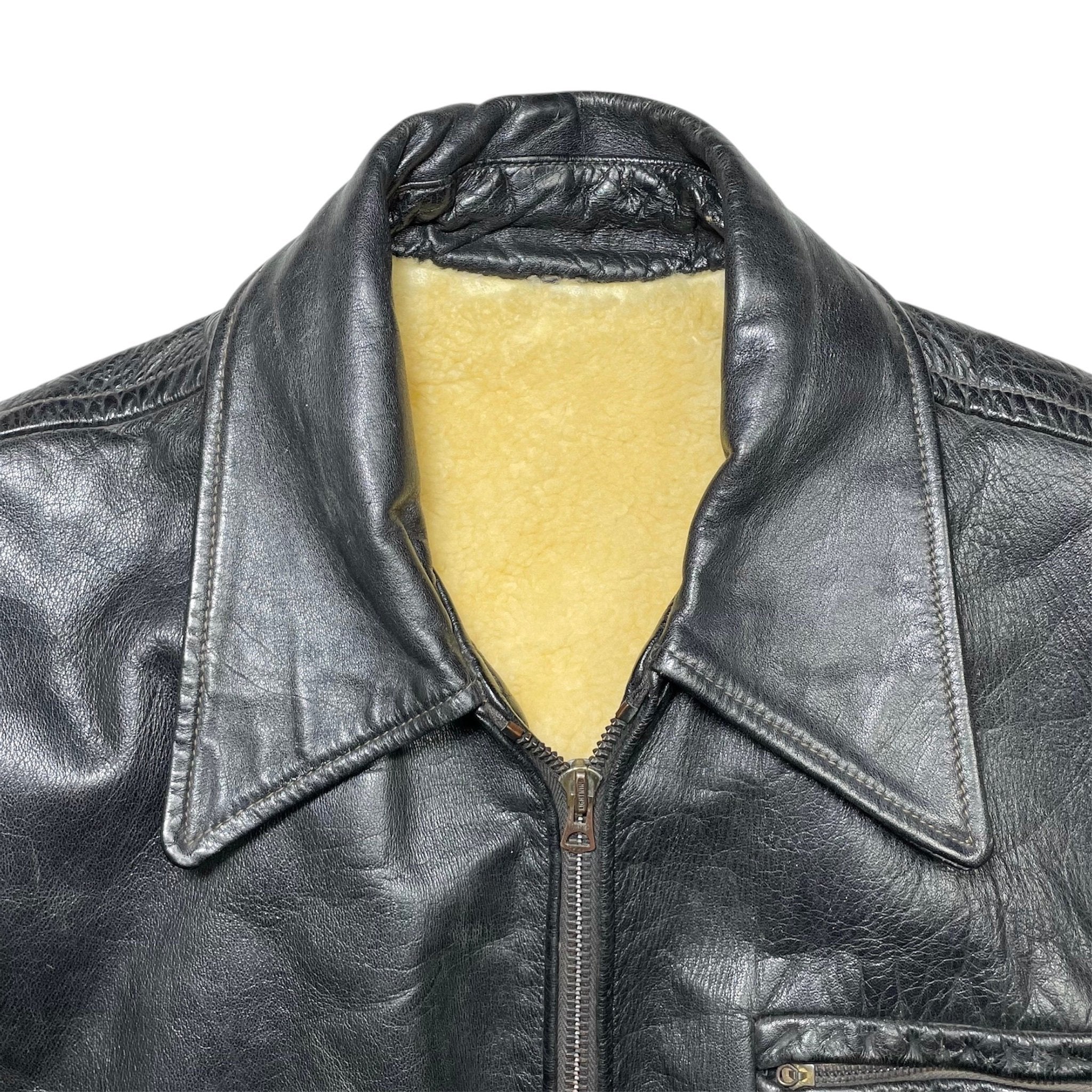 1940s British Shearling Leather Jacket - S/M
