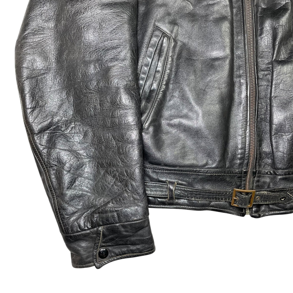 1940s British Shearling Leather Jacket - S/M