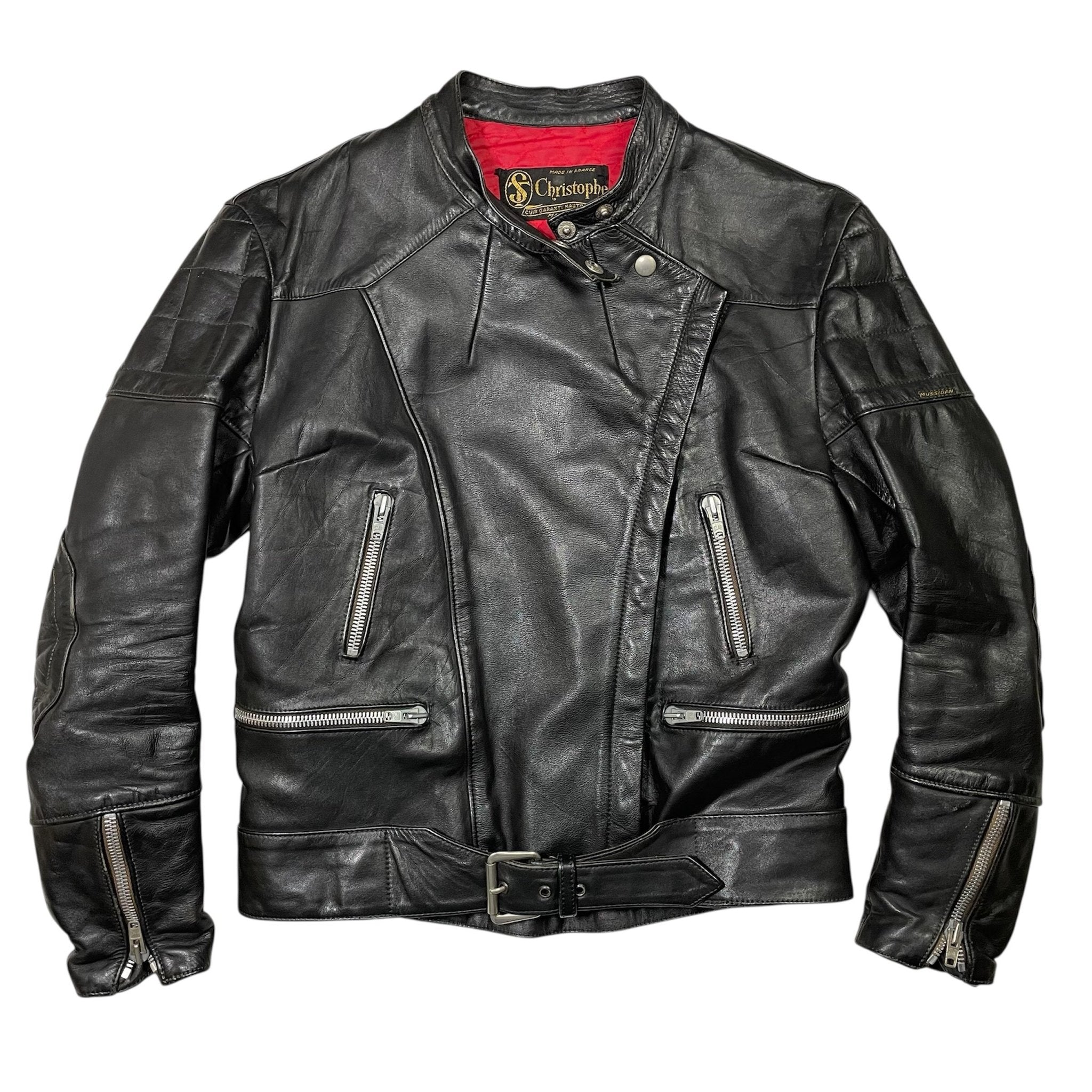 1970s French Motorcycle Jacket by Christophe - Small