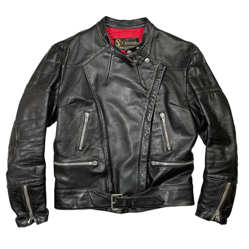 1970s French Motorcycle Jacket by Christophe - Small