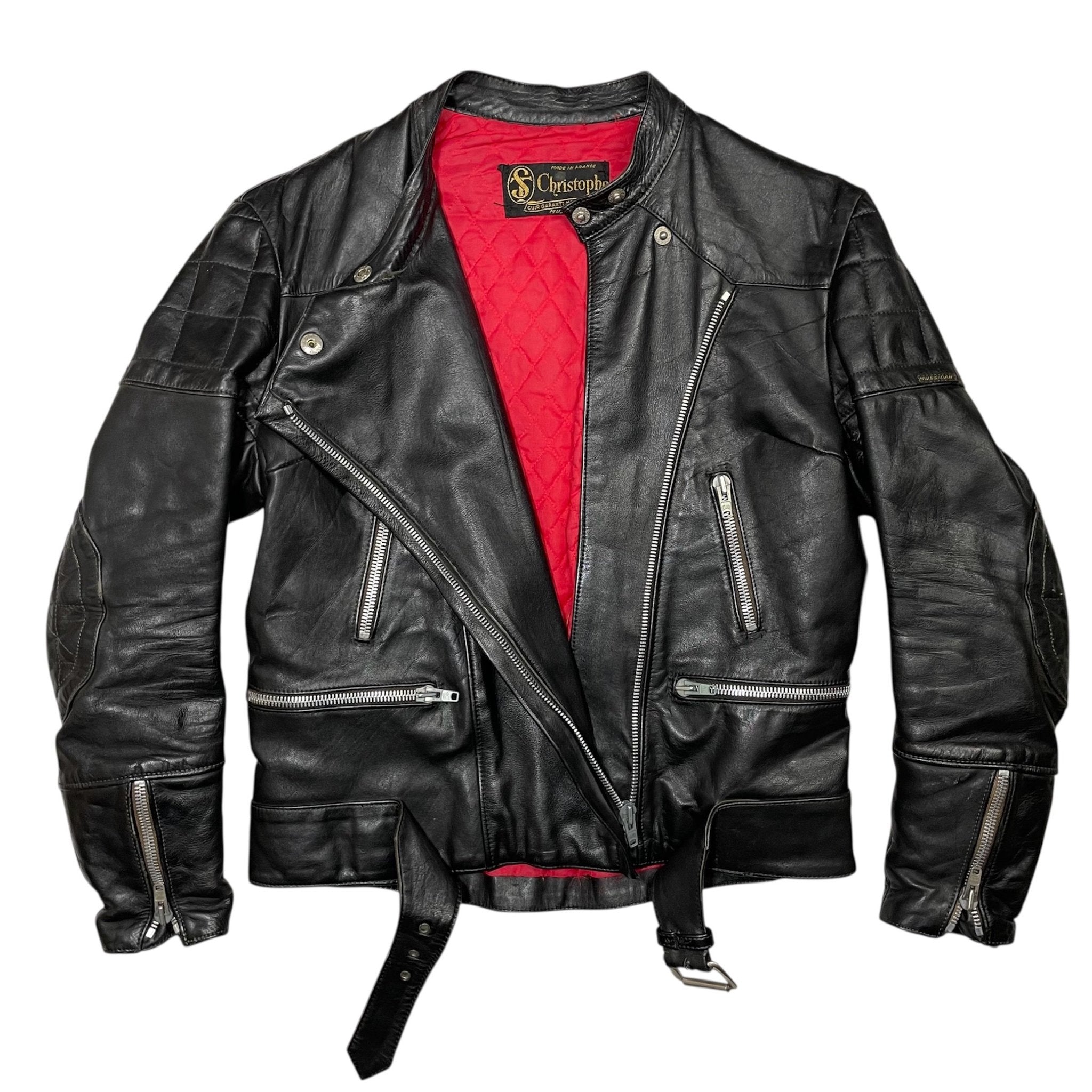 1970s French Motorcycle Jacket by Christophe - Small