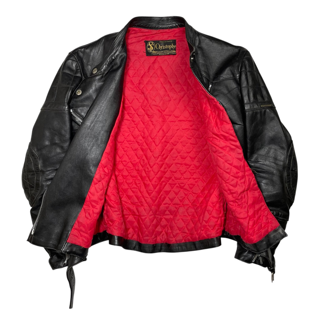 1970s French Motorcycle Jacket by Christophe - Small