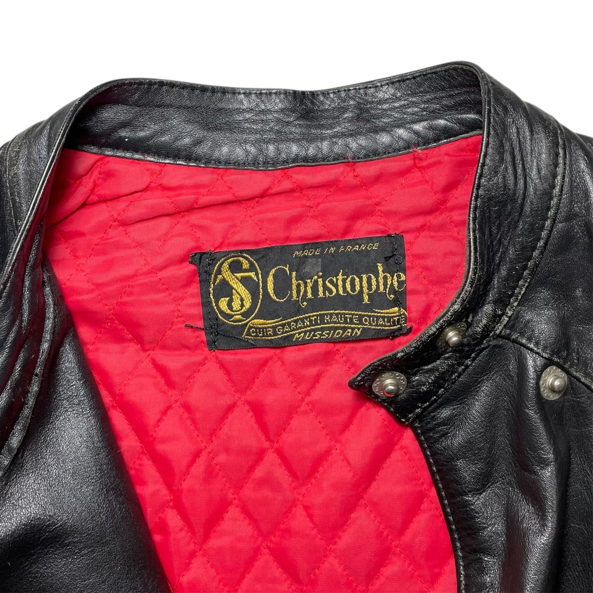 1970s French Motorcycle Jacket by Christophe - Small