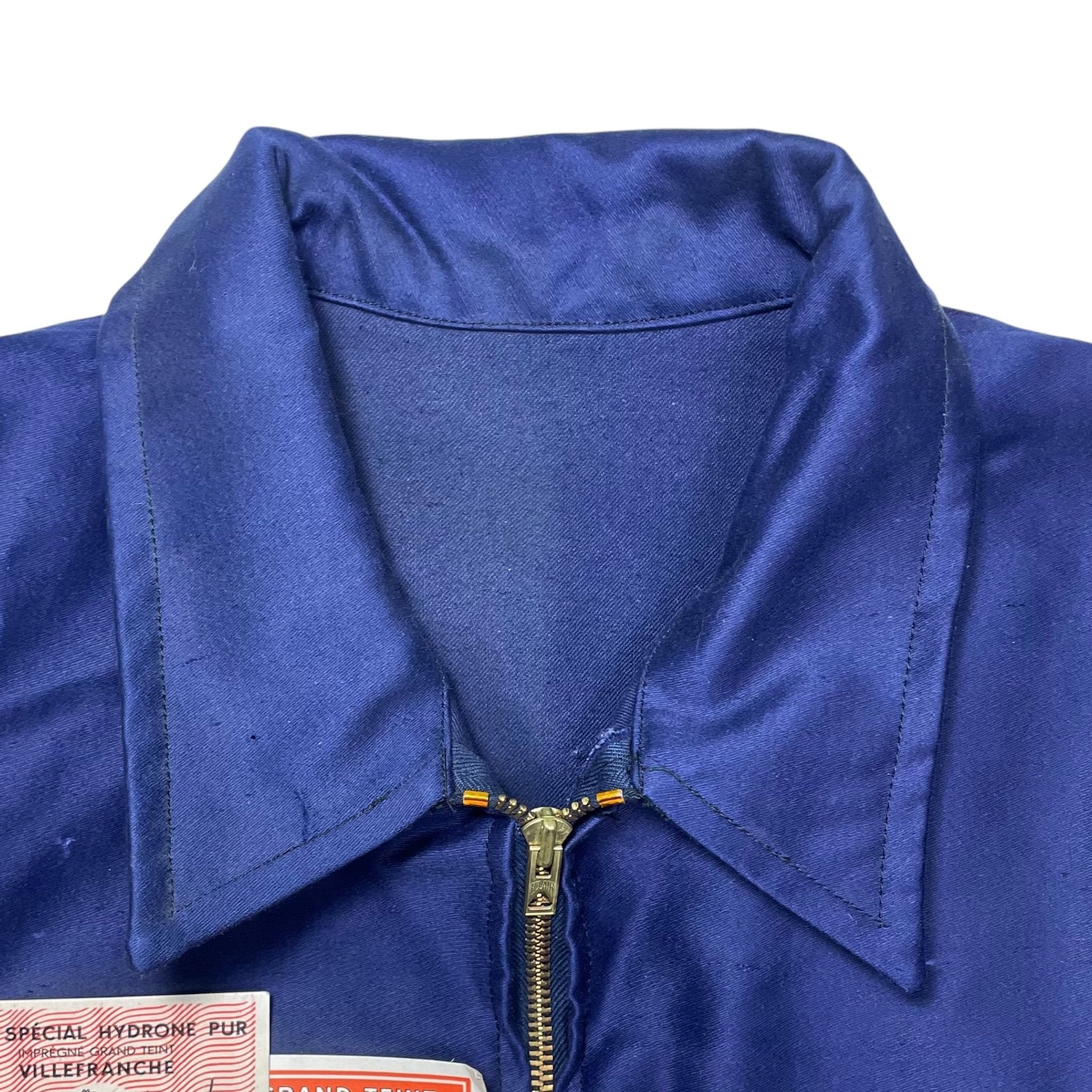 1940s French Moleskin Cyclist Jacket - Large