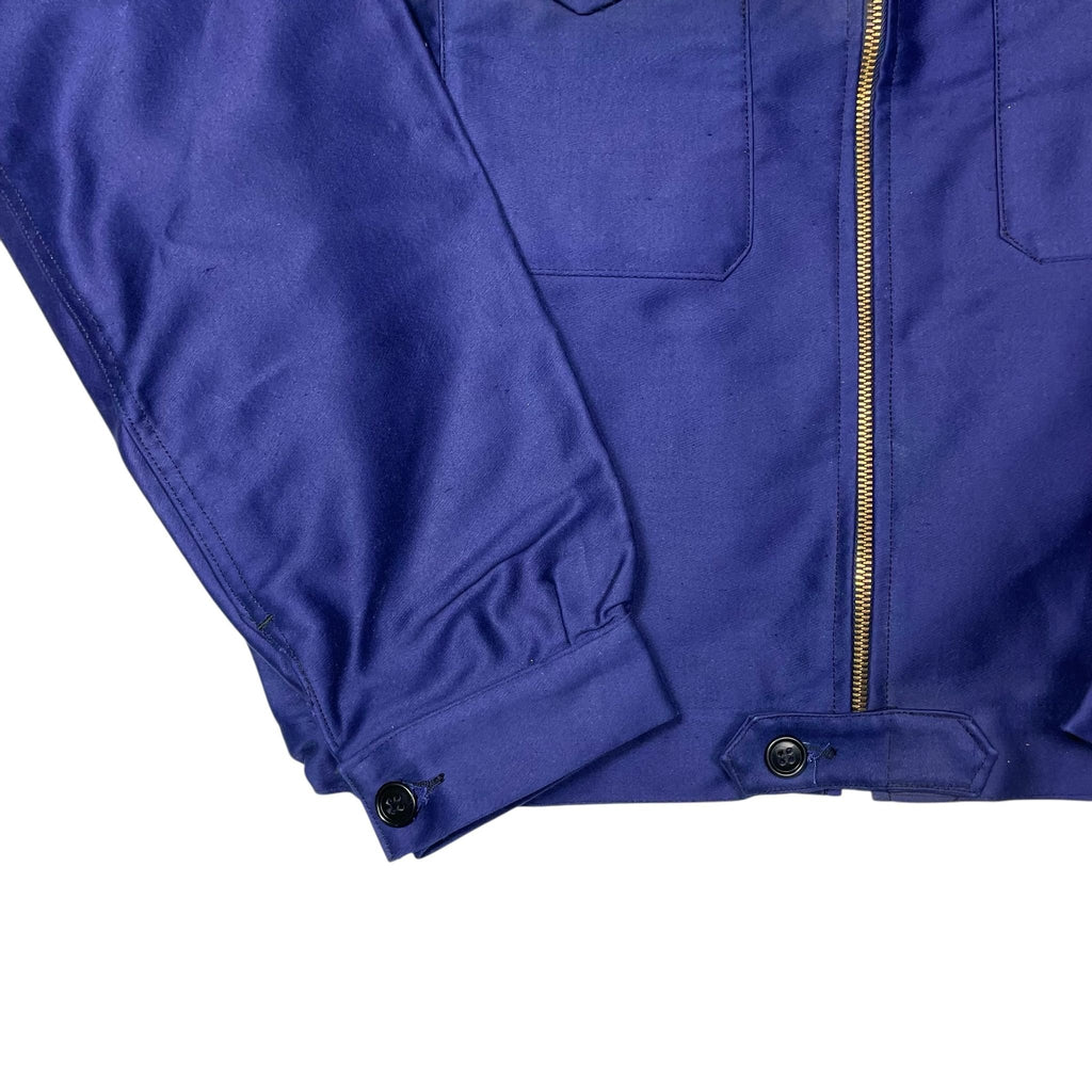 1940s French Moleskin Cyclist Jacket - Large