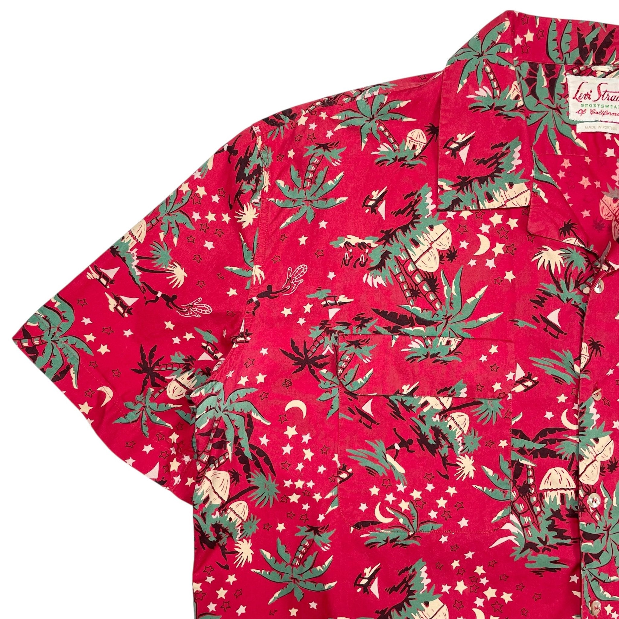 1950s Levi's Vintage Clothing Aloha Shirt - Large