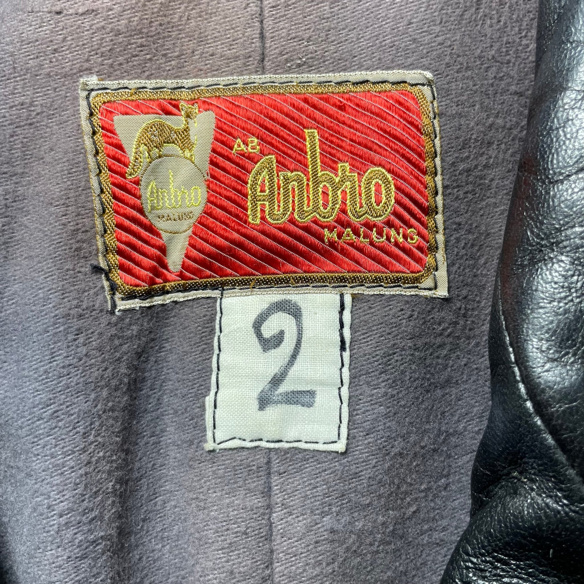 1950s Swedish Goatskin "Televerkets" Jacket by Anbro - Large
