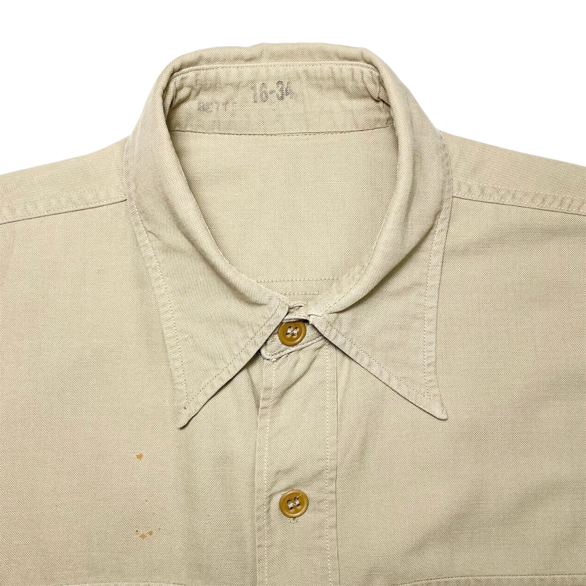 1940s WWII USMC Khaki Shirt - M/L